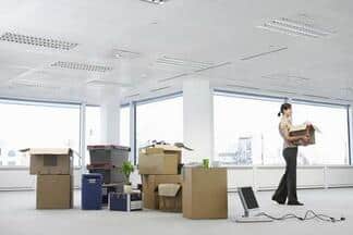 This is a picture of an office removals in Gloucester.